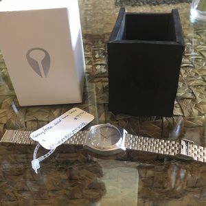 Nixon Men Watch Gray/Rose Gold Time Teller